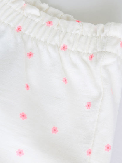 Pink Slogan Short Sleeve Top and Shorts Baby Set 6 Piece (0mths-2yrs) - Size Up to 1 Month (56cm)