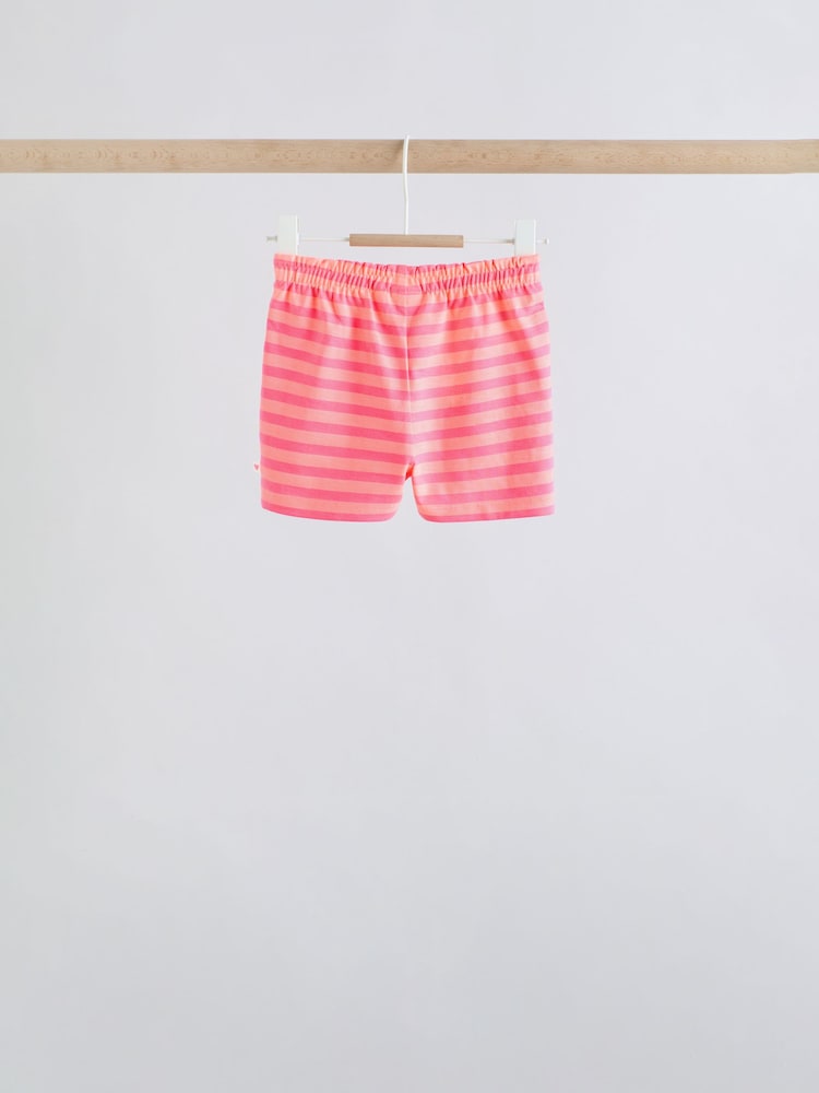 Pink Slogan Short Sleeve Top and Shorts Baby Set 6 Piece (0mths-2yrs) - Size Up to 1 Month (56cm)