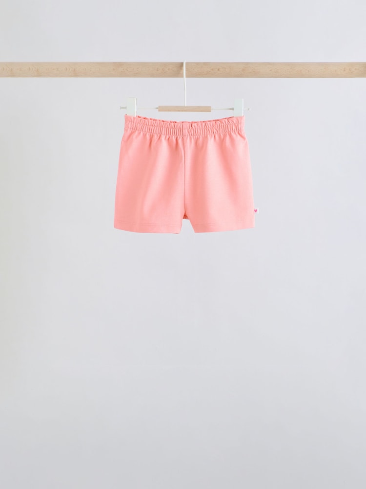 Pink Slogan Short Sleeve Top and Shorts Baby Set 6 Piece (0mths-2yrs) - Size Up to 1 Month (56cm)