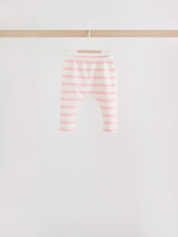Grey and Pink Short Sleeve Top and Leggings Baby Set 6 Piece (0mths-3yrs)