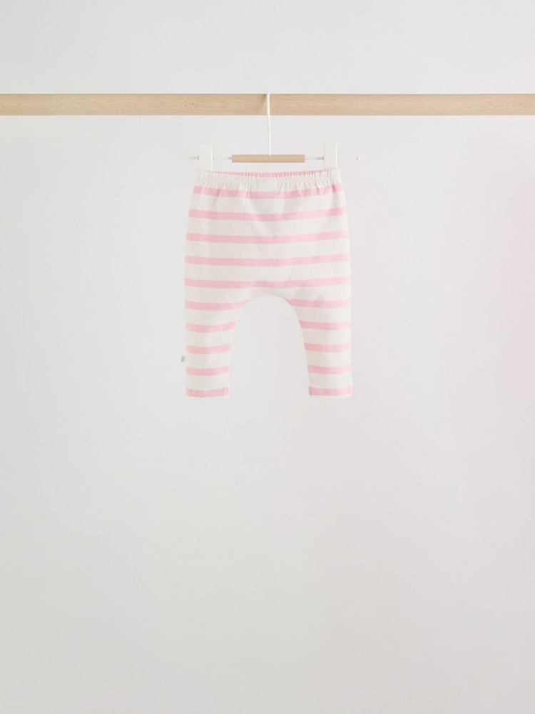 Grey and Pink Short Sleeve Top and Leggings Baby Set 6 Piece (0mths-3yrs)
