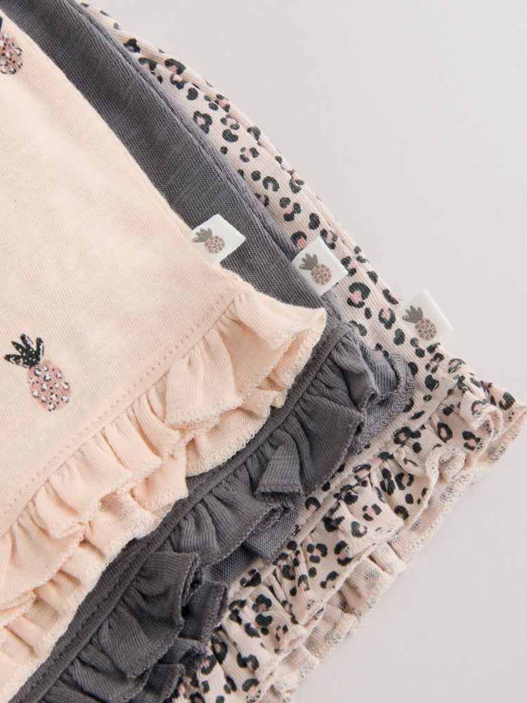 Monochrome Flower Short Sleeve Top and Shorts Baby Set 6 Piece (0mths-2yrs) - Size Up to 1 Month (56cm)