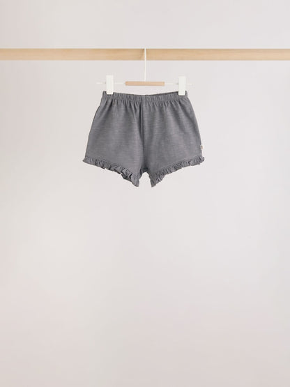 Monochrome Flower Short Sleeve Top and Shorts Baby Set 6 Piece (0mths-2yrs) - Size Up to 1 Month (56cm)