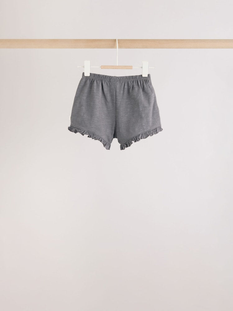 Monochrome Flower Short Sleeve Top and Shorts Baby Set 6 Piece (0mths-2yrs) - Size Up to 1 Month (56cm)