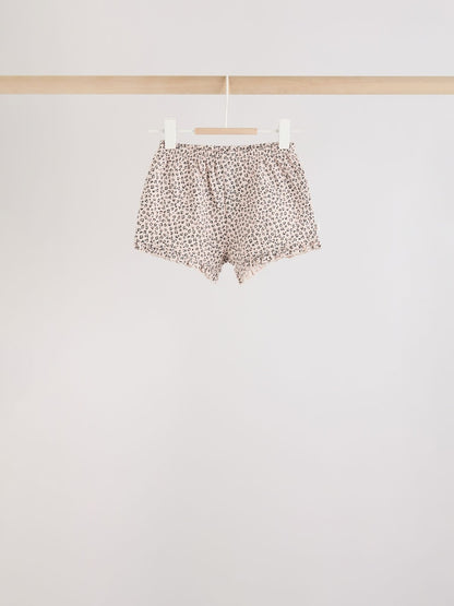 Monochrome Flower Short Sleeve Top and Shorts Baby Set 6 Piece (0mths-2yrs) - Size Up to 1 Month (56cm)