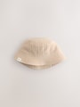 Blue and Beige Baby Bucket Hats 2 Pack - Size 50cm (First Size)