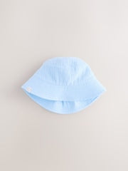 Blue and Bear Embroidered Bucket Hats 2 Pack - Size 50cm (First Size)