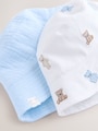 Blue and Bear Embroidered Bucket Hats 2 Pack - Size 50cm (First Size)
