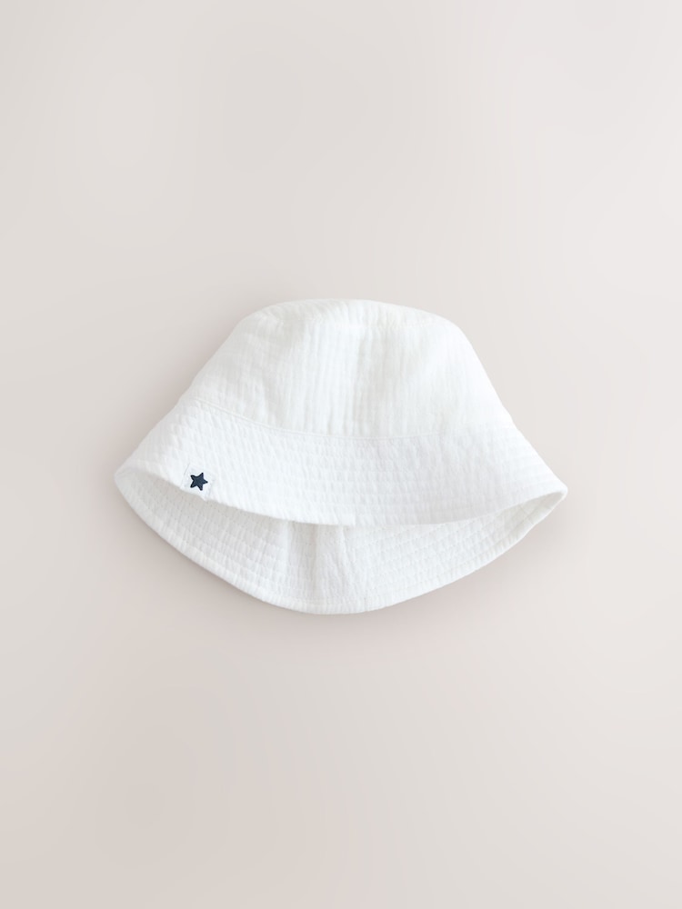 White and Blue Woven