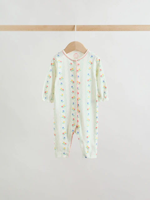 Red/White/Navy Baby Sleepsuits 3 Pack (0mths-3yrs)