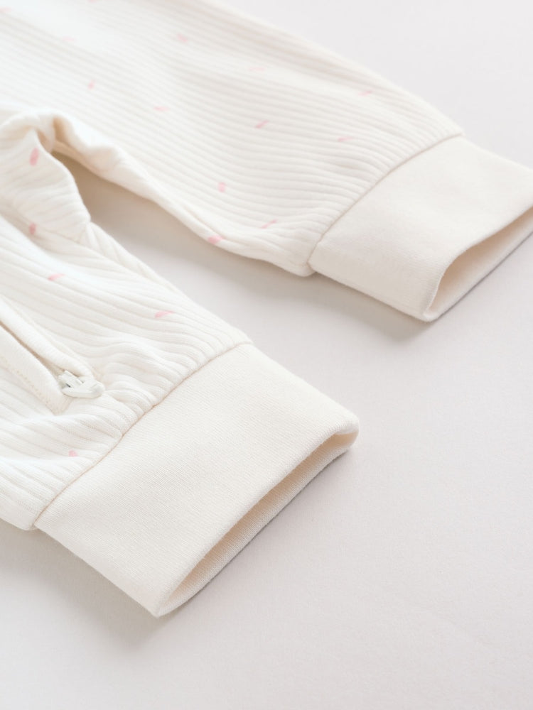 Pink Two Way Zip Baby Sleepsuit 3 Pack (0mths-3yrs)