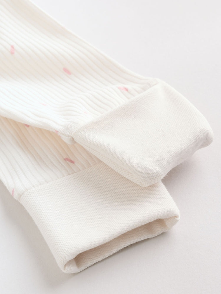 Pink Two Way Zip Baby Sleepsuit 3 Pack (0mths-3yrs)