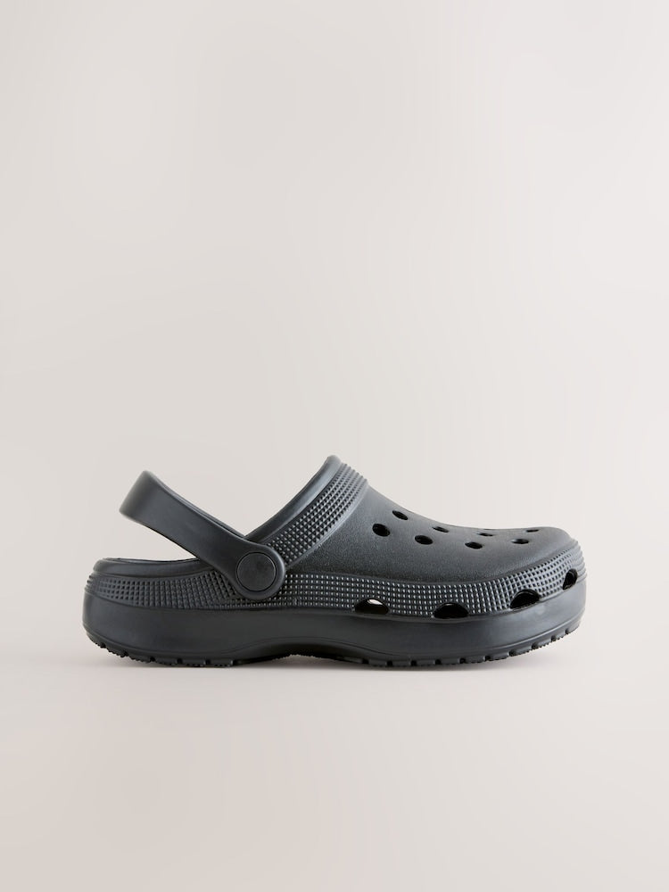 Black Comfort Clogs