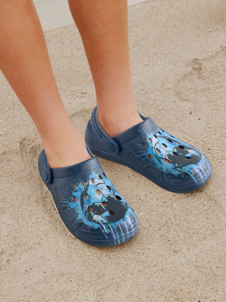 Blue Football Clogs