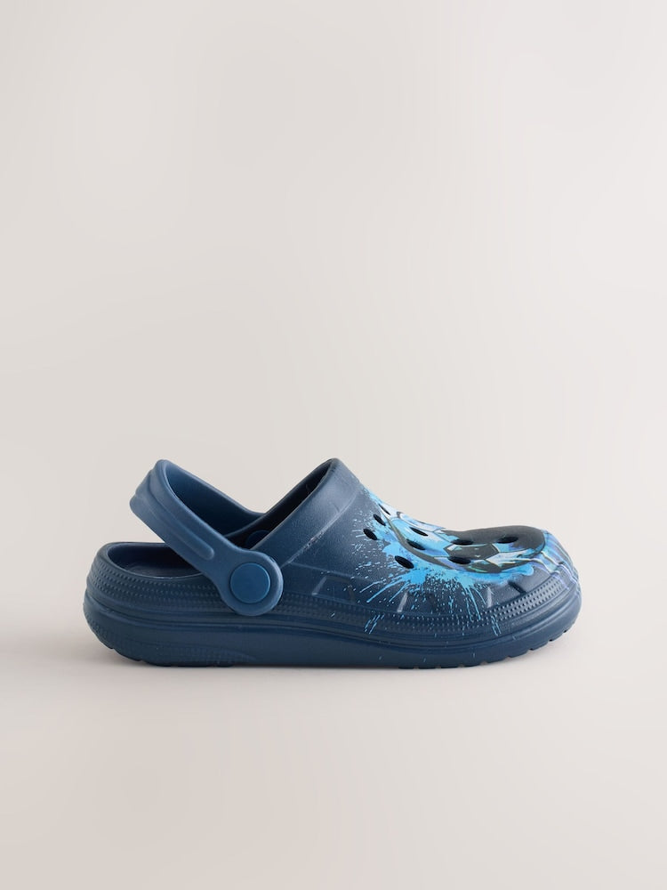 Blue Football Clogs
