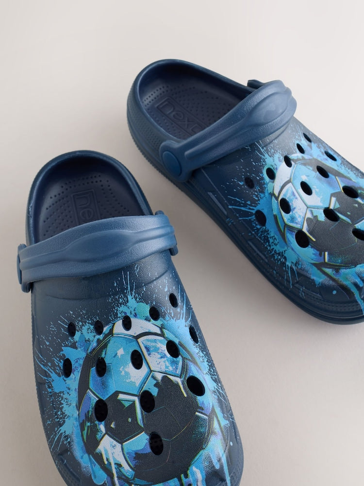 Blue Football Clogs