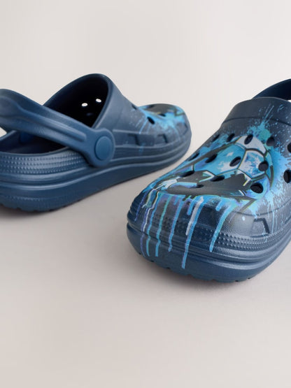 Blue Football Clogs