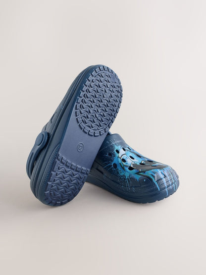 Blue Football Clogs