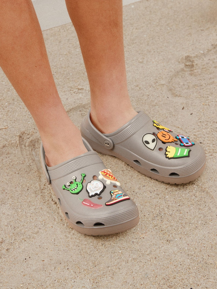 Grey Random Comfort Clogs