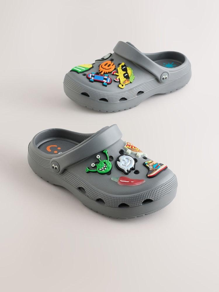 Grey Random Comfort Clogs