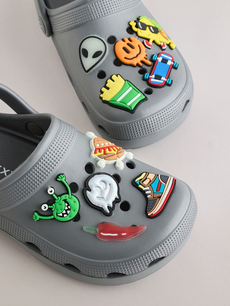 Grey Random Comfort Clogs