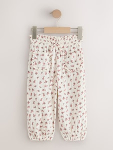 Bright Pink Multi Check Pullon Barrel Trousers (3mths-7yrs) - Size 3-6 Months (62-68cm)