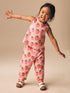 Pink Strawberry Print Top & Trousers Set (3mths-7yrs) - Pink Strawberry Print / 12-18 Months (80-86cm)