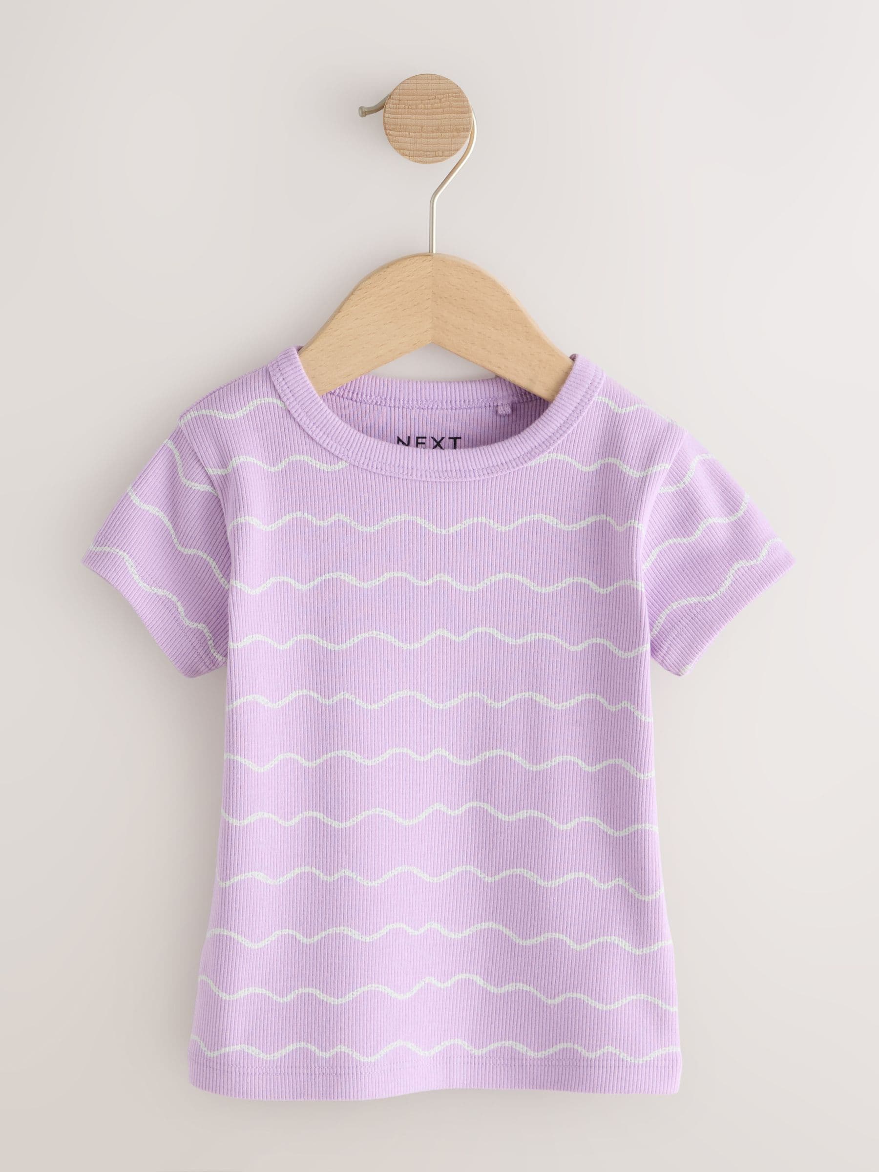 Bright Fruit Ribbed Short Sleeve Tops 5 Pack (3mths-7yrs) - Size 3-6 Months (62-68cm)