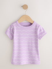 Bright Fruit Ribbed Short Sleeve Tops 5 Pack (3mths-7yrs) - Size 3-6 Months (62-68cm)