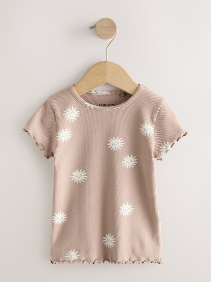 Neutral Short Sleeve T-Shirts 5 Pack (3mths-7yrs)