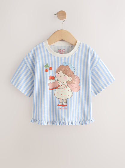 Patchwork Strawberry T-Shirts 4 Pack (3mths-7yrs) - Size 3-6 Months (62-68cm)