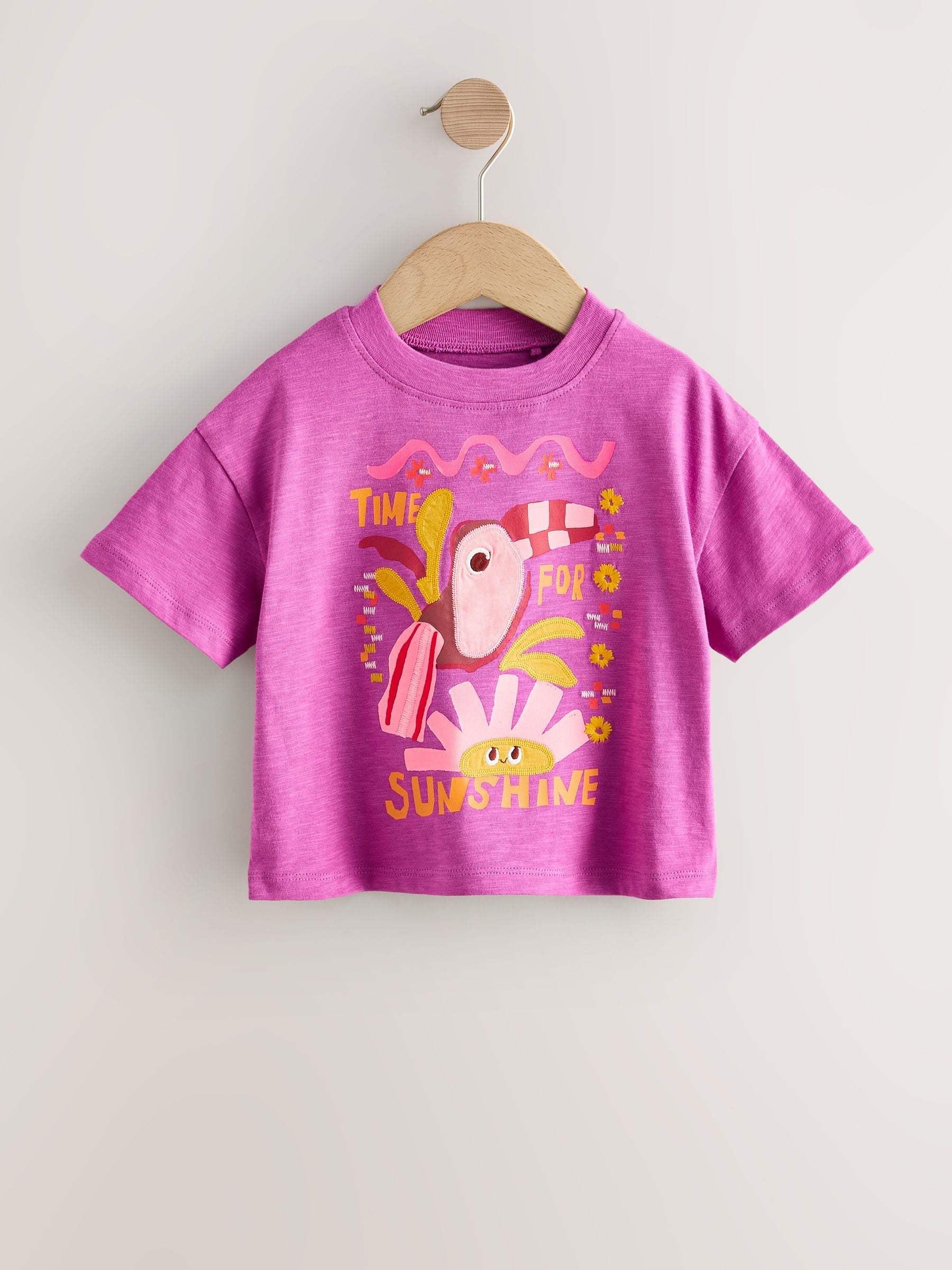 Orange/Purple T-Shirts 4 Pack (3mths-7yrs) - Size 3-6 Months (62-68cm)