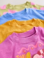 Orange/Purple T-Shirts 4 Pack (3mths-7yrs) - Size 3-6 Months (62-68cm)