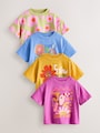 Orange/Purple T-Shirts 4 Pack (3mths-7yrs) - Size 3-6 Months (62-68cm)