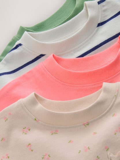 Core Pocket T-Shirts 4 Pack (3mths-7yrs)