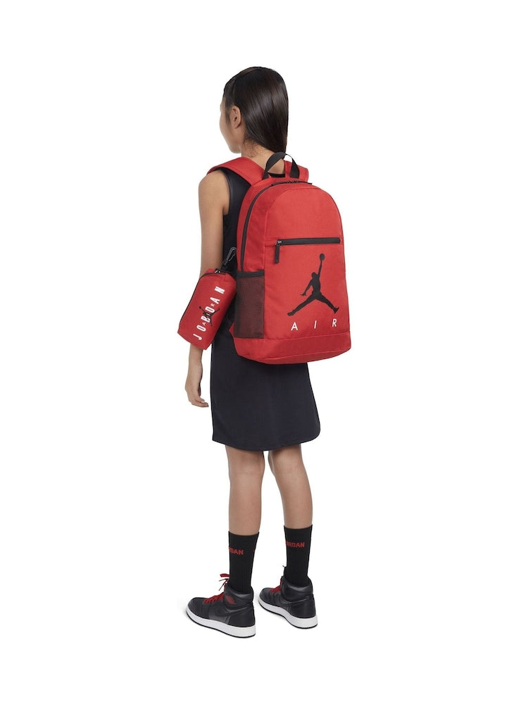 Jordan Red Jan Air School Backpack and Pencil Case - Size One