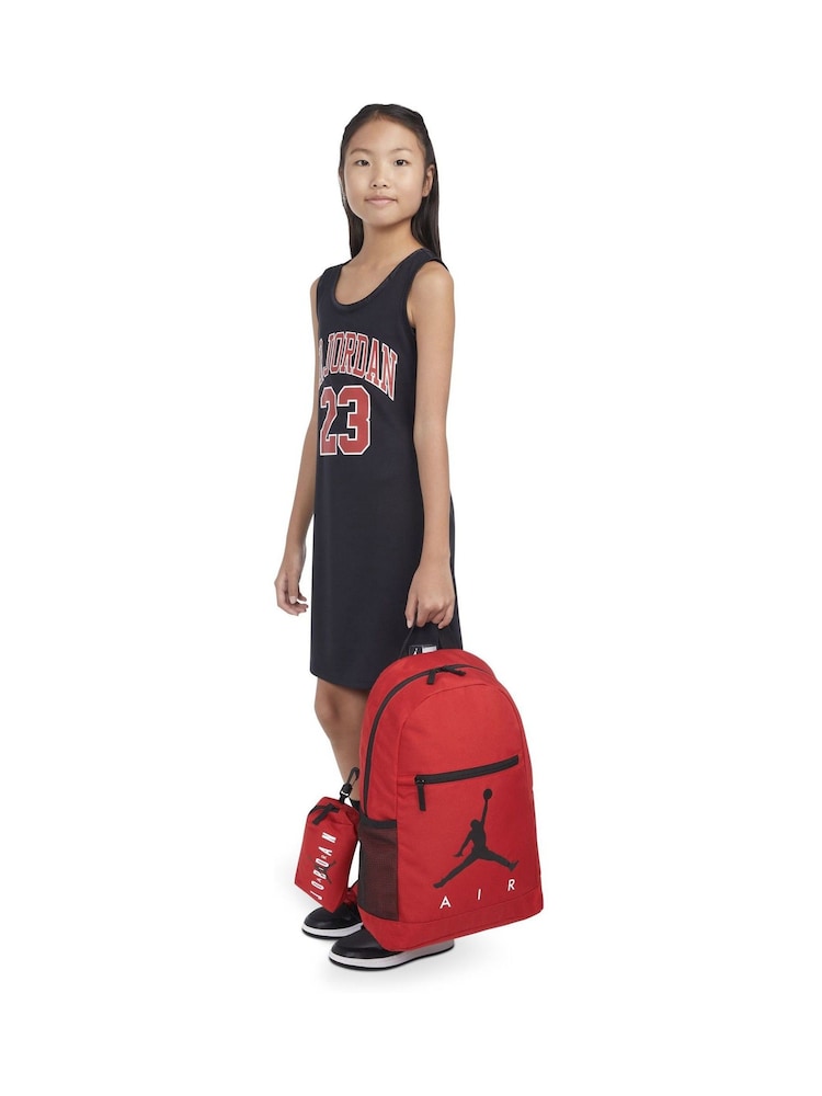 Jordan Red Jan Air School Backpack and Pencil Case - Size One