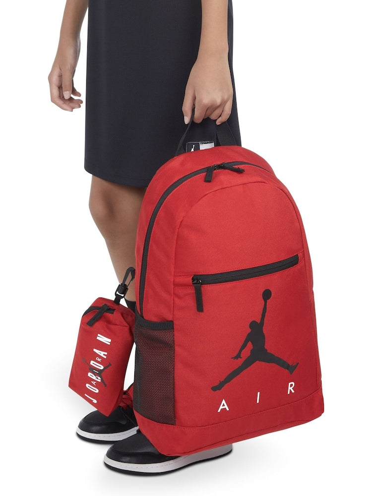 Jordan Red Jan Air School Backpack and Pencil Case - Size One
