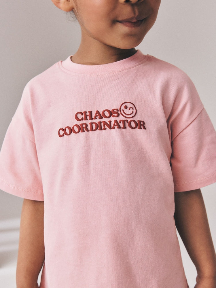Pink Smile Slogan T-Shirt (3mths-7yrs)