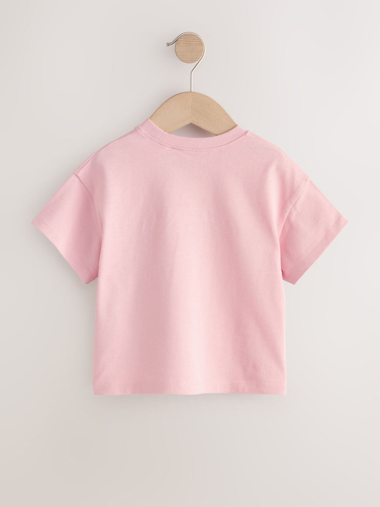 Pink Smile Slogan T-Shirt (3mths-7yrs)