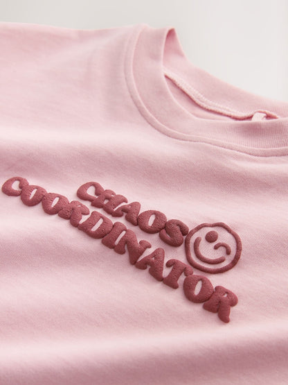 Pink Smile Slogan T-Shirt (3mths-7yrs)