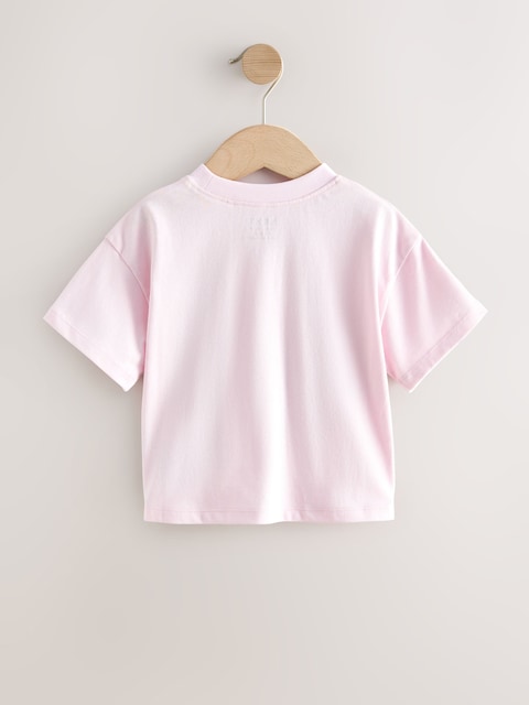 Pink Bunny Short Sleeve T-Shirt (3mths-7yrs) - Size 3-6 Months (62-68cm)