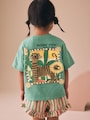 Green Tiger Short Sleeve T-Shirt and Shorts Set (3mths-7yrs) - Size 3-6 Months (62-68cm)