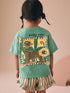 Green Tiger Short Sleeve T-Shirt and Shorts Set (3mths-7yrs) - Size 3-6 Months (62-68cm) - Default 1
