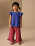 Red Flower Wide Leg Frill Trousers (3mths-7yrs) - Size 3-6 Months (62-68cm) - Option 1