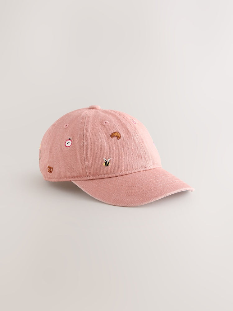 Pink Croissant Baseball Cap (1-16yrs)