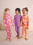 Pink/Purple Retro Floral Print Snuggle Pyjamas 3 Pack (9mths-12yrs) - Pink/Purple Retro Floral Print Snuggle / 10-11 Years (140-146cm)