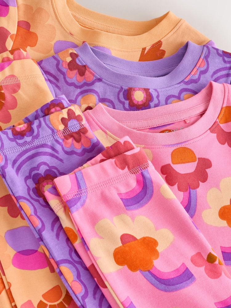 Pink/Purple Retro Floral Print Snuggle