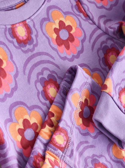 Pink/Purple Retro Floral Print Snuggle