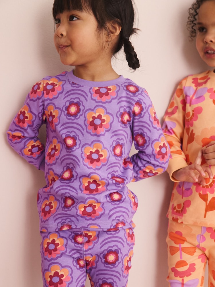 Pink/Purple Retro Floral Print Snuggle